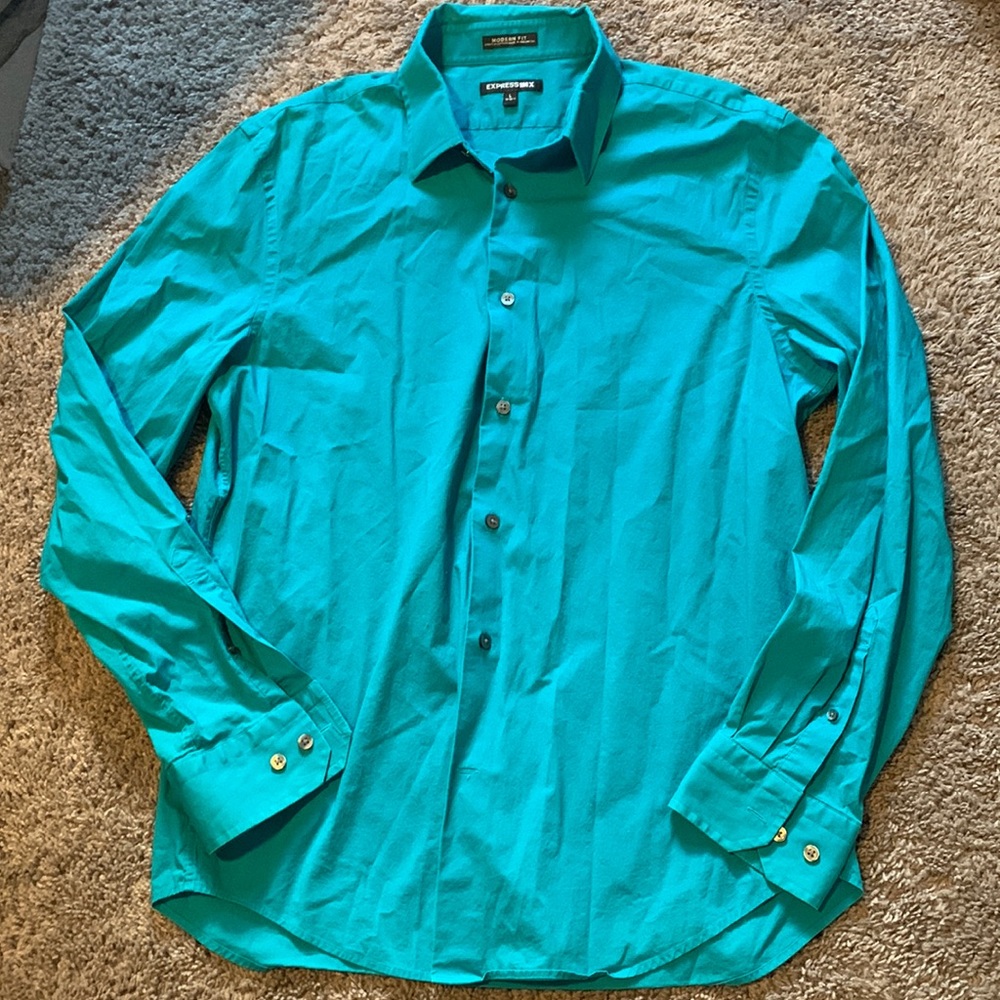Express 1MX Men’s L long-sleeve button down shirt